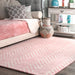 Roze Chevron vloerkleed 120x180 cm