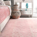 Roze Chevron vloerkleed 120x180 cm