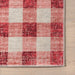 Pink Gingham Plaid Pestävä aluematto 120 cm x 180 cm