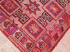 Pink Kilim Rug 210 cm x 124 cm Vintage Handwoven Design