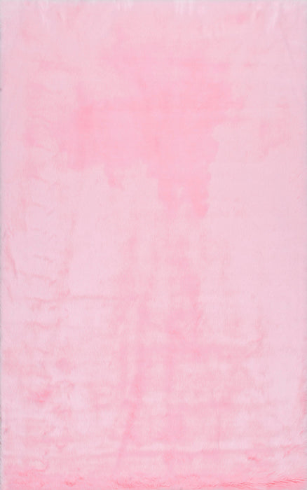 Roze shag-vloerkleed met duurzame zachte textuur 120x170 cm