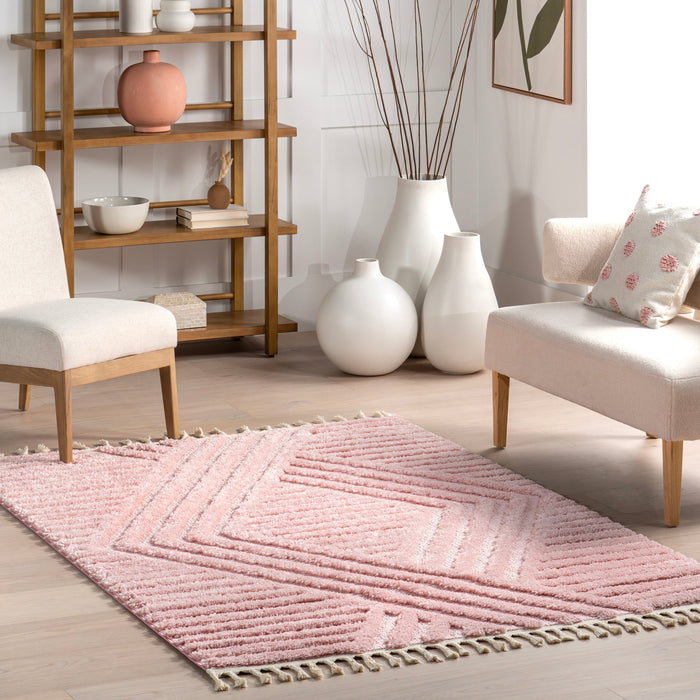 Roze Shag-vloerkleed voor luxueus Home 