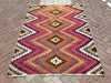 Pink Vintage Bohemian Handwoven Rug 228cm x 160cm