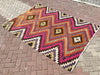 Pink Vintage Bohemian Handwoven Rug 228cm x 160cm
