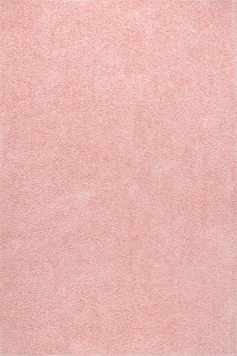 Roze wasbaar shag-vloerkleed 120x180 cm