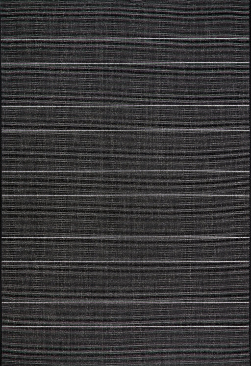 Pinstripe Indoor Outdoor Area Rug 120x180 cm Black