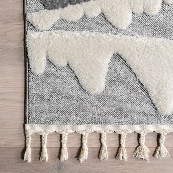 Pippa Reindeer Area Rug 120x180 cm Light Grey