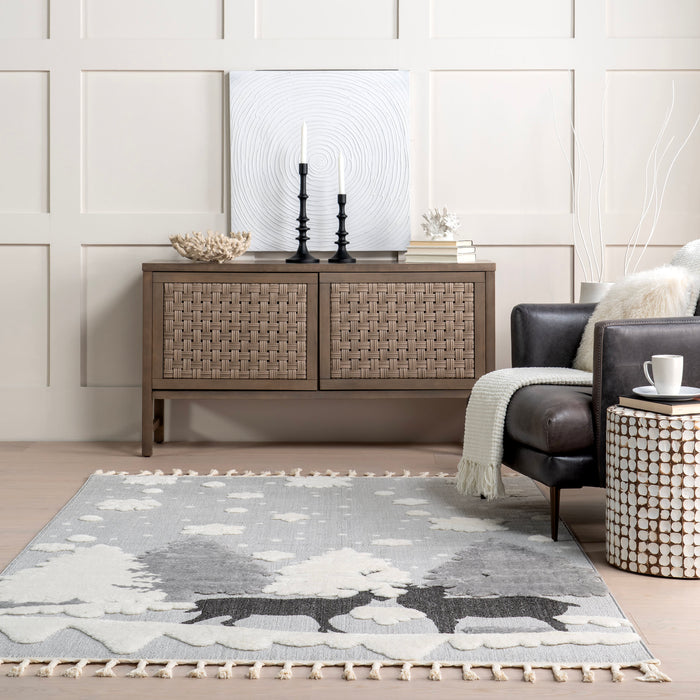 Pippa Reindeer Area Rug 120x180 cm Light Grey