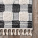 Plaid Area Rug In Grey For Home Decor 120x180 cm