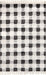 Plaid Area Rug In Grey For Home Decor 120x180 cm