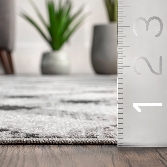 Plaid Machine Washable Area Rug in Grey 150x230 cm