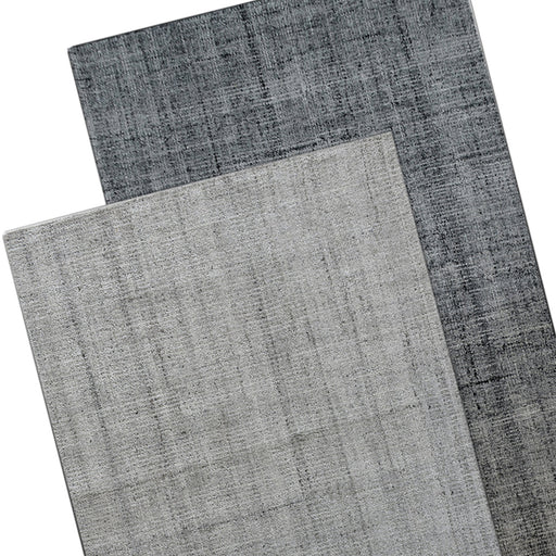 Plush Hand-Tufted Beige Grey Wool Polyester Area Rug