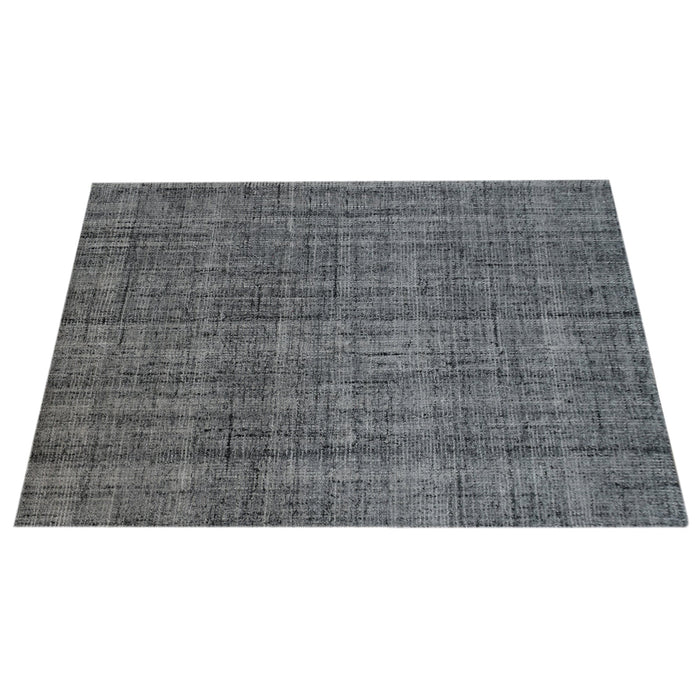 Plush Hand-Tufted Beige Grey Wool Polyester Area Rug