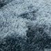 Plush Super Thick Heavyweight High-Density Luxury Hand-Woven Soft High-Pile Plain Polyester Shaggy Airforce Blue Round Rug