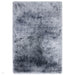 Plush Super Thick Heavyweight High-Density Luxury Hand-Woven Soft High-Pile Plain Polyester Shaggy Airforce Blue Rug