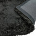 Plush Super Thick Heavyweight High-Density Luxury Hand-Woven Soft High-Pile Plain Polyester Shaggy Black Rug