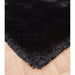 Plush Super Thick Heavyweight High-Density Luxury Hand-Woven Soft High-Pile Plain Polyester Shaggy Black Rug