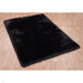 Plush Super Thick Heavyweight High-Density Luxury Hand-Woven Soft High-Pile Plain Polyester Shaggy Black Rug