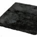 Plush Super Thick Heavyweight High-Density Luxury Hand-Woven Soft High-Pile Plain Polyester Shaggy Black Rug