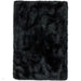 Plush Super Thick Heavyweight High-Density Luxury Hand-Woven Soft High-Pile Plain Polyester Shaggy Black Rug