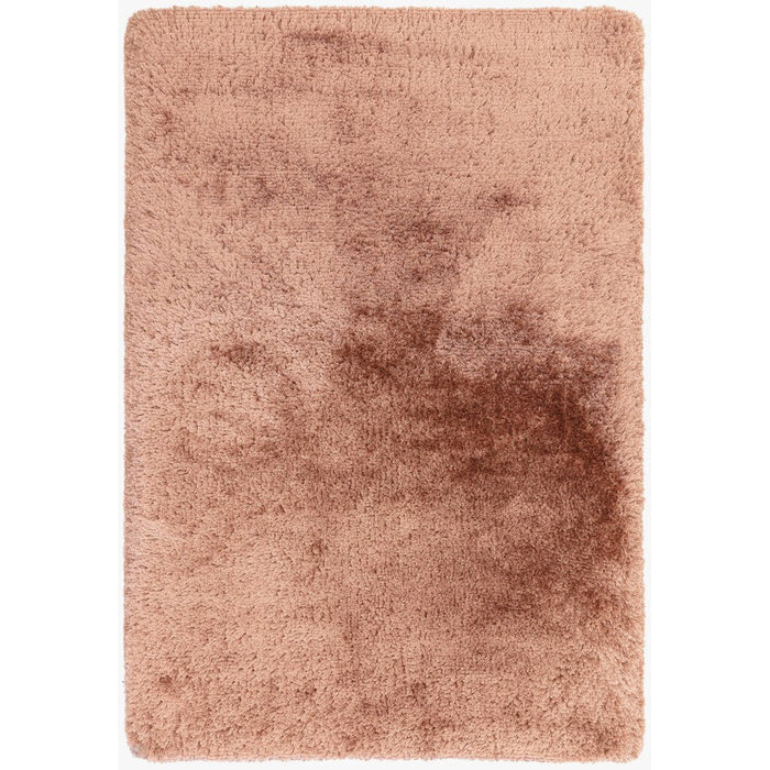 Plush Super Thick Heavyweight High-Density Luxury Hand-Woven Soft High-Pile Plain Polyester Shaggy Blush Round Rug