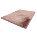 Plush Super Thick Heavyweight High-Density Luxury Hand-Woven Soft High-Pile Plain Polyester Shaggy Blush Round Rug