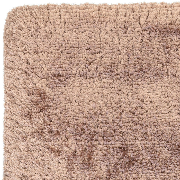 Plush Super Thick Heavyweight High-Density Luxury Hand-Woven Soft High-Pile Plain Polyester Shaggy Blush Round Rug