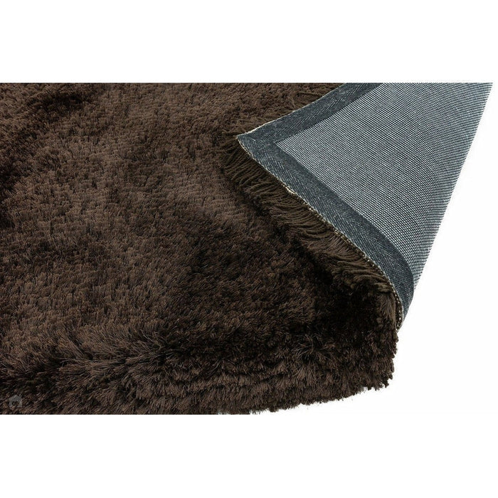 Pluche super dik zwaargewicht luxe handgeweven zacht hoogpolig polyester shaggy donker chocolade tapijt met hoge dichtheid