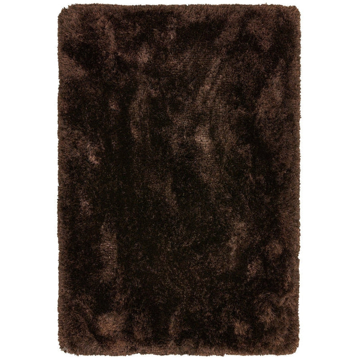 Pluche super dik zwaargewicht luxe handgeweven zacht hoogpolig polyester shaggy donker chocolade tapijt met hoge dichtheid