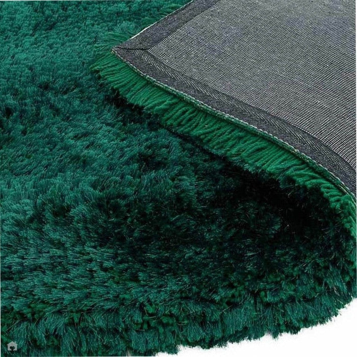 Pluche superdik, zwaargewicht luxe handgeweven zacht hoogpolig polyester shaggy smaragdgroen tapijt met hoge dichtheid