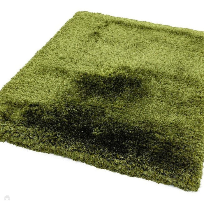 Pluche superdik, zwaargewicht luxe handgeweven zacht hoogpolig polyester shaggy groen tapijt met hoge dichtheid