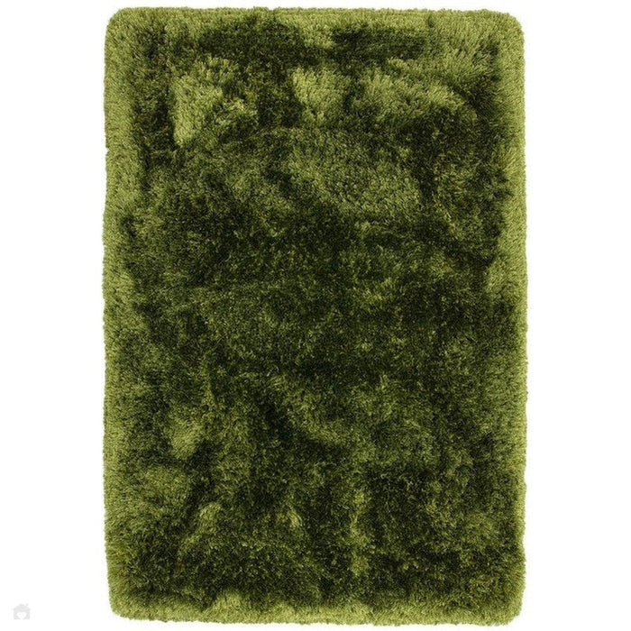 Pluche superdik, zwaargewicht luxe handgeweven zacht hoogpolig polyester shaggy groen tapijt met hoge dichtheid