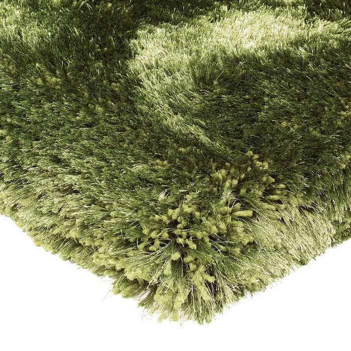 Pluche superdik, zwaargewicht luxe handgeweven zacht hoogpolig polyester shaggy groen tapijt met hoge dichtheid