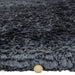 Plush Super Thick Heavyweight High-Density Luxury Hand-Woven Soft High-Pile Plain Polyester Shaggy Navy Blue Round Rug