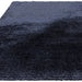 Plush Super Thick Heavyweight High-Density Luxury Hand-Woven Soft High-Pile Plain Polyester Shaggy Navy Blue Round Rug