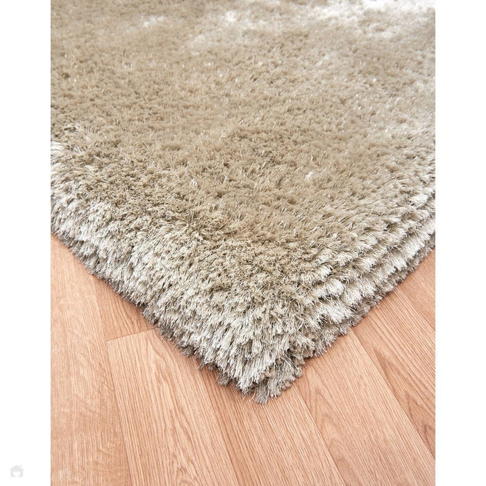Plush Super Thick Heavyweight High-Density Luxury Hand-Woven Soft High-Pile Plain Polyester Shaggy Pearl Rug