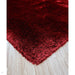 Plush Super Thick Heavyweight High-Density Luxury Hand-Woven Soft High-Pile Plain Polyester Shaggy Red Rug