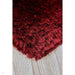 Plush Super Thick Heavyweight High-Density Luxury Hand-Woven Soft High-Pile Plain Polyester Shaggy Red Rug
