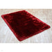 Plush Super Thick Heavyweight High-Density Luxury Hand-Woven Soft High-Pile Plain Polyester Shaggy Red Rug