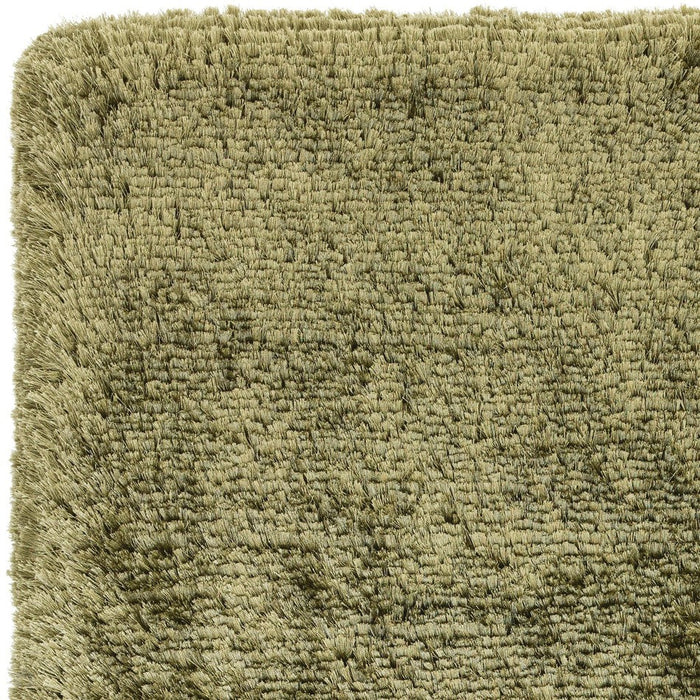 Plush Super Thick Heavyweight High-Density Luxury Hand-Woven Soft High-Pile Plain Polyester Shaggy Sage Round Rug