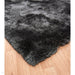 Plush Super Thick Heavyweight High-Density Luxury Hand-Woven Soft High-Pile Plain Polyester Shaggy Slate Rug