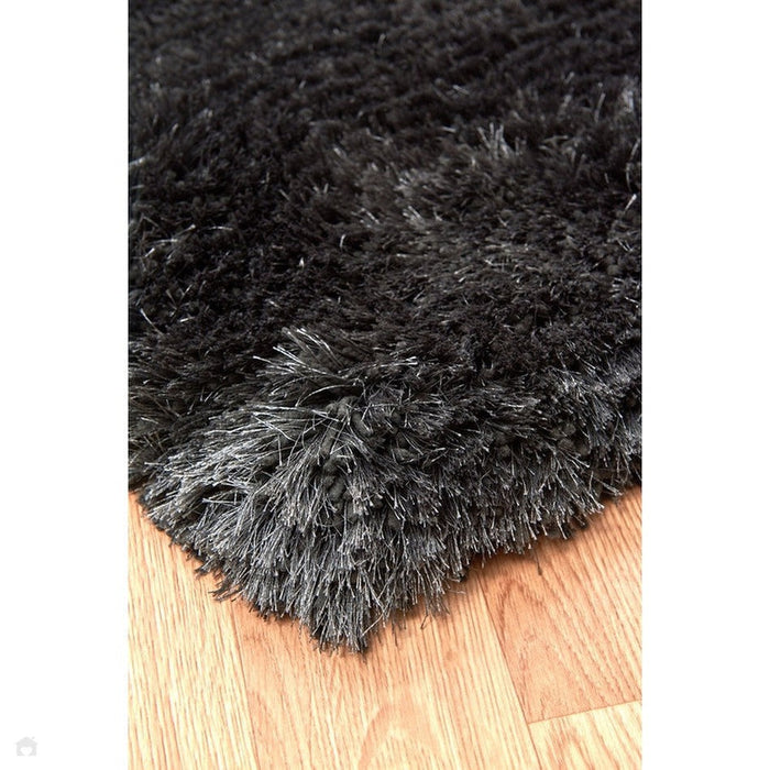 Plush Super Thick Heavyweight High-Density Luxury Hand-Woven Soft High-Pile Plain Polyester Shaggy Slate Rug
