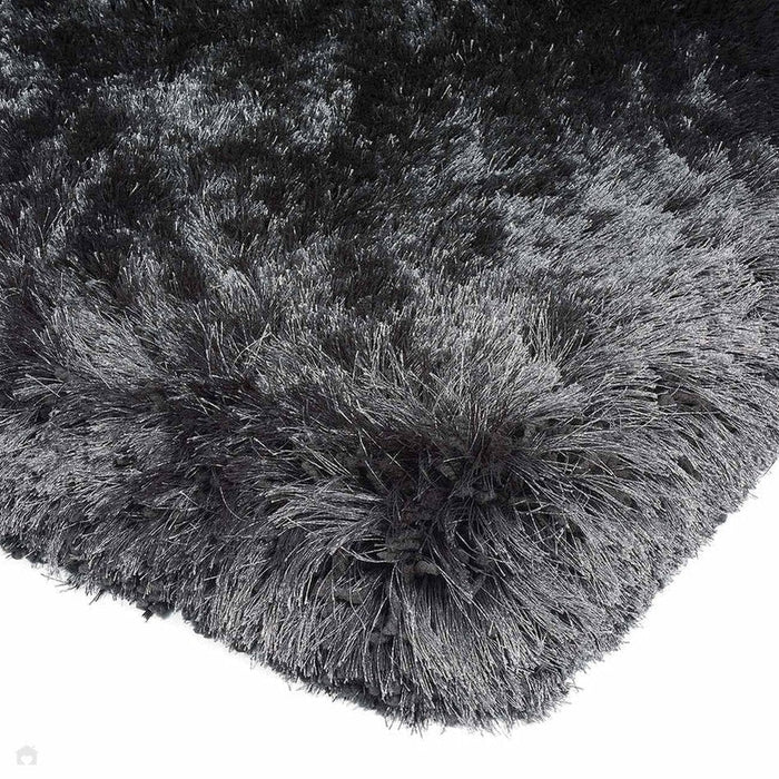 Plush Super Thick Heavyweight High-Density Luxury Hand-Woven Soft High-Pile Plain Polyester Shaggy Slate Rug