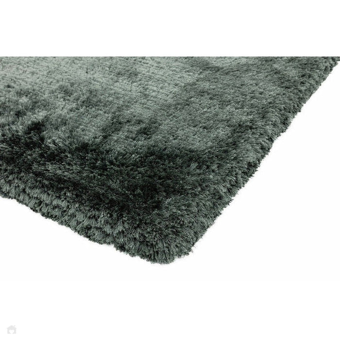 Plush Super Thick Heavyweight High-Density Luxury Hand-Woven Soft High-Pile Plain Polyester Shaggy Slate Rug
