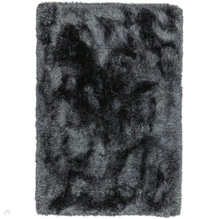 Plush Super Thick Heavyweight High-Density Luxury Hand-Woven Soft High-Pile Plain Polyester Shaggy Slate Rug