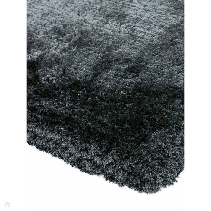 Plush Super Thick Heavyweight High-Density Luxury Hand-Woven Soft High-Pile Plain Polyester Shaggy Slate Rug