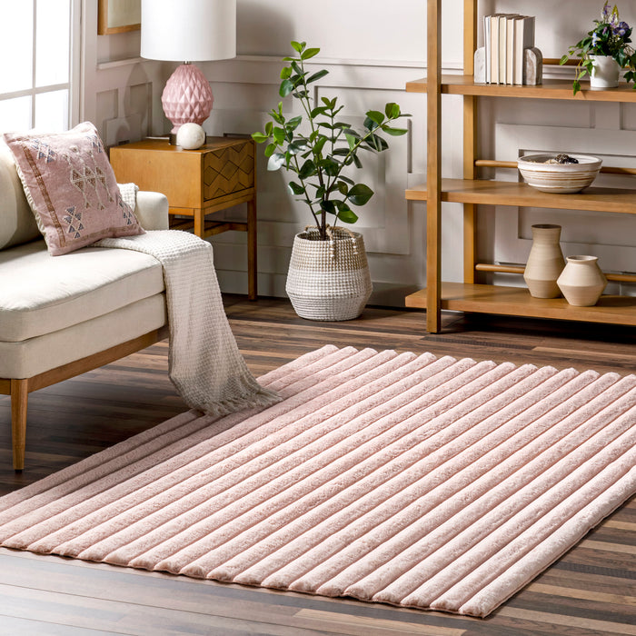 Plush Washable Blush Cloud Rug 120x180 Centimeter