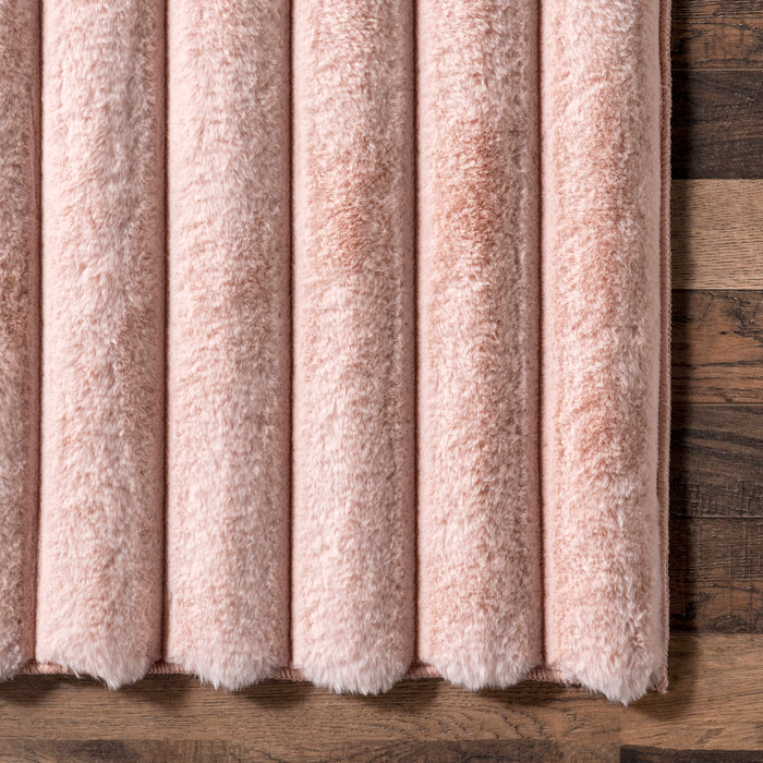 Plush Washable Blush Cloud Rug 120x180 Centimeter