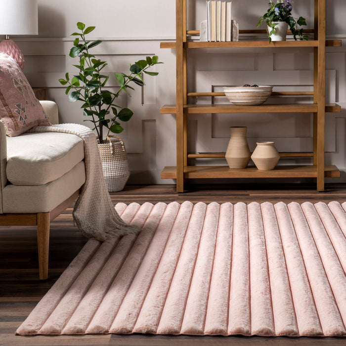Plush Washable Blush Cloud Rug 120x180 Centimeter