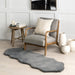 Plush Washable Dark Grey Faux Sheepskin Rug 120x160 cm